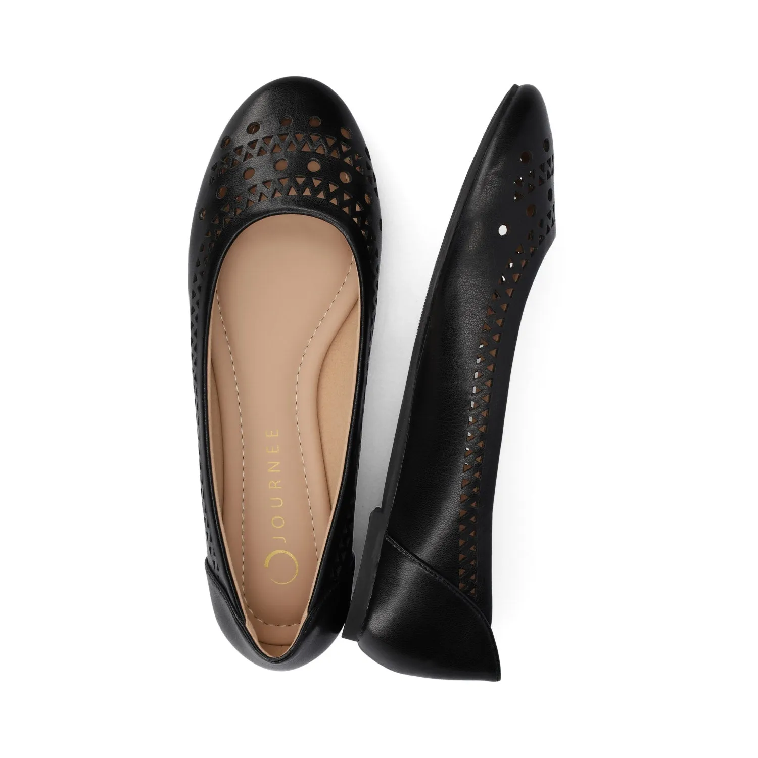 KAMRAH BALLET FLATS IN FAUX LEATHER red fresh
