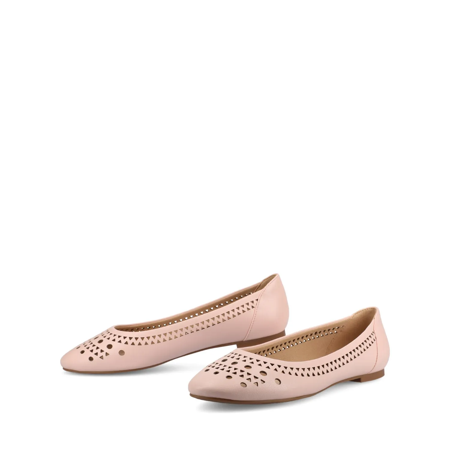KAMRAH BALLET FLATS IN FAUX LEATHER red fresh