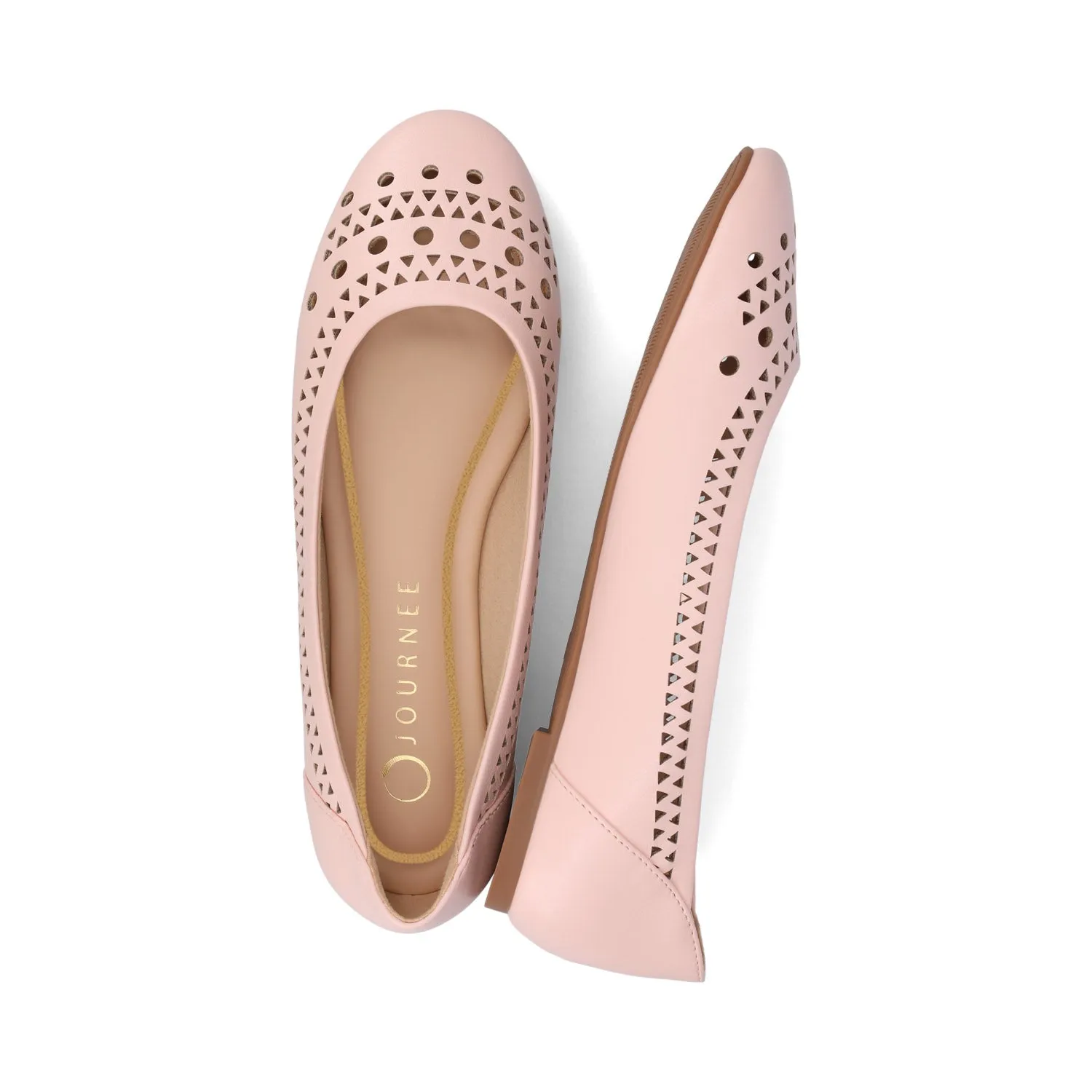 KAMRAH BALLET FLATS IN FAUX LEATHER red fresh