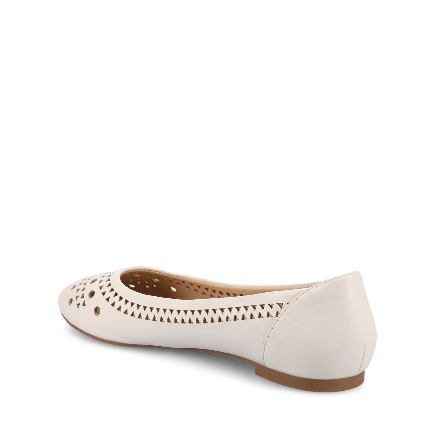 KAMRAH BALLET FLATS IN FAUX LEATHER red fresh