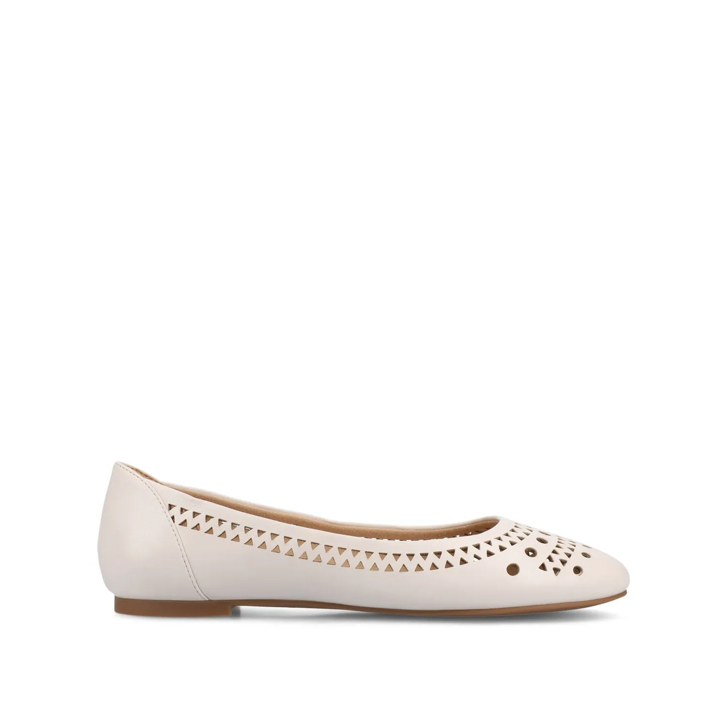 KAMRAH BALLET FLATS IN FAUX LEATHER red fresh