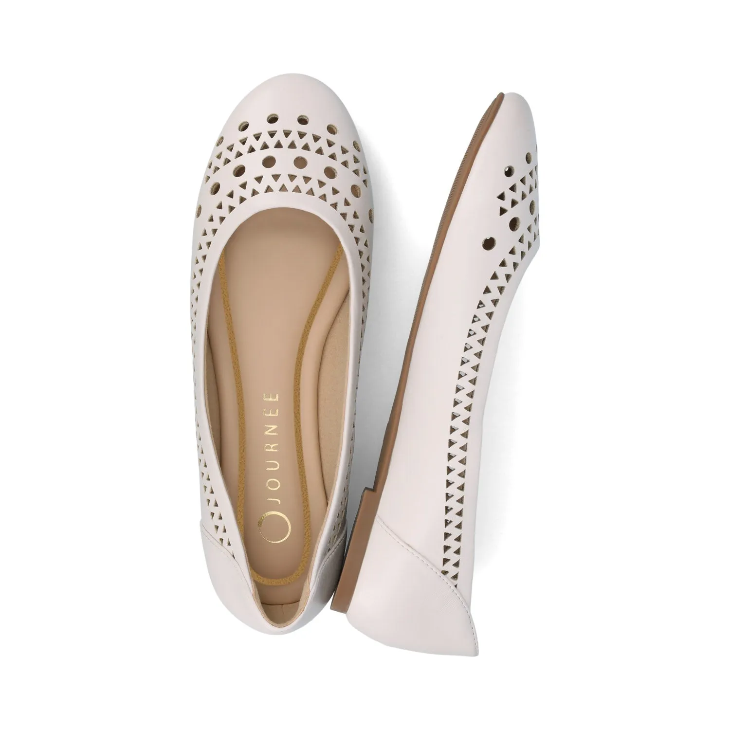 KAMRAH BALLET FLATS IN FAUX LEATHER red fresh