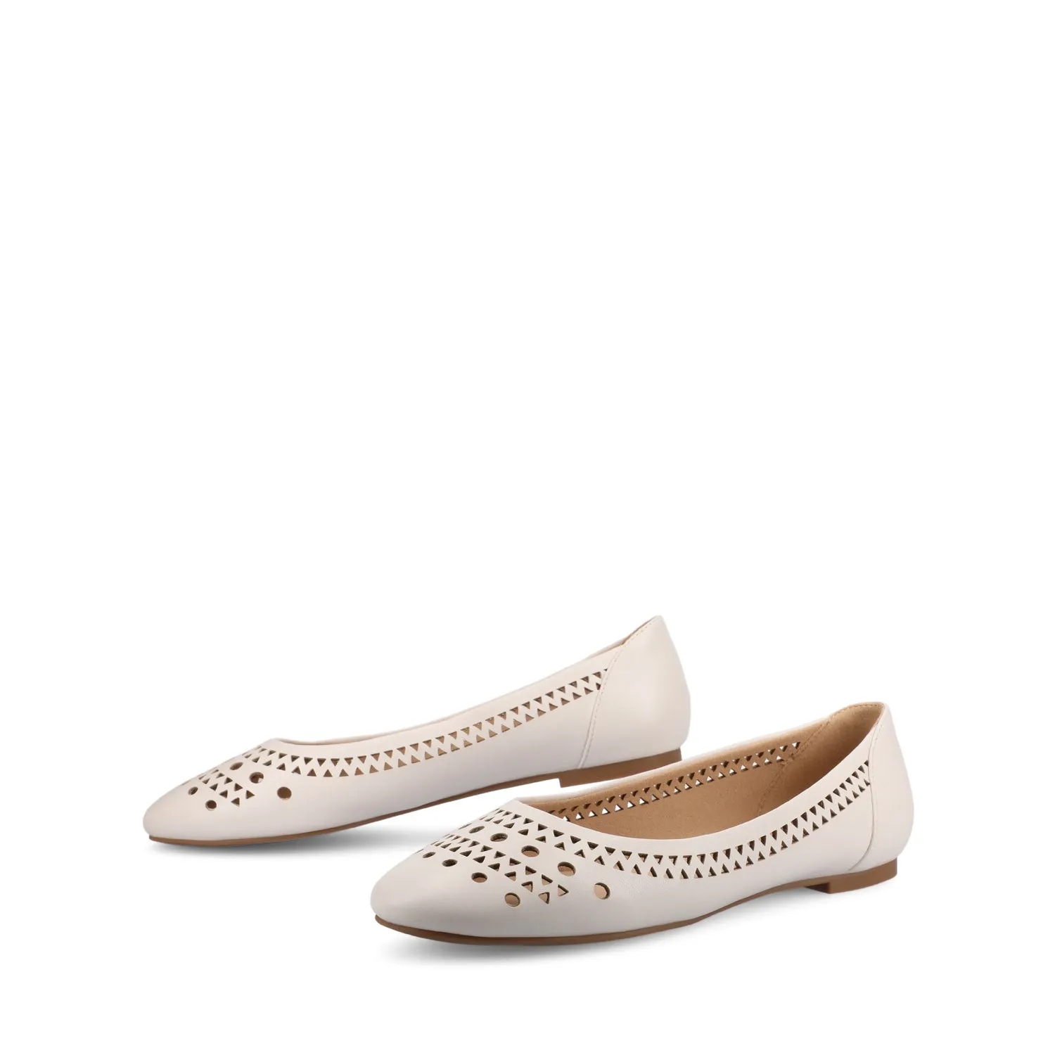 KAMRAH BALLET FLATS IN FAUX LEATHER red fresh