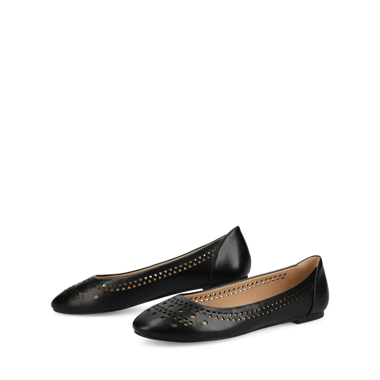 KAMRAH BALLET FLATS IN FAUX LEATHER red fresh