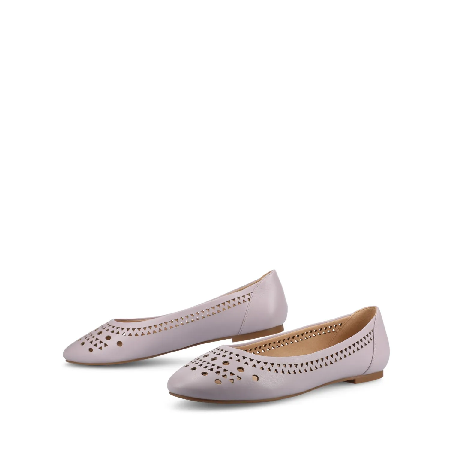 KAMRAH BALLET FLATS IN FAUX LEATHER red fresh