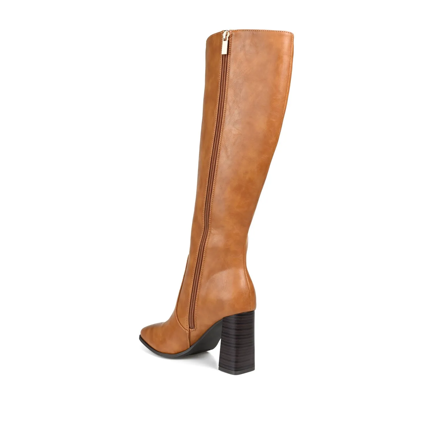 KARIMA TALL BOOTS IN FAUX LEATHER classic tone