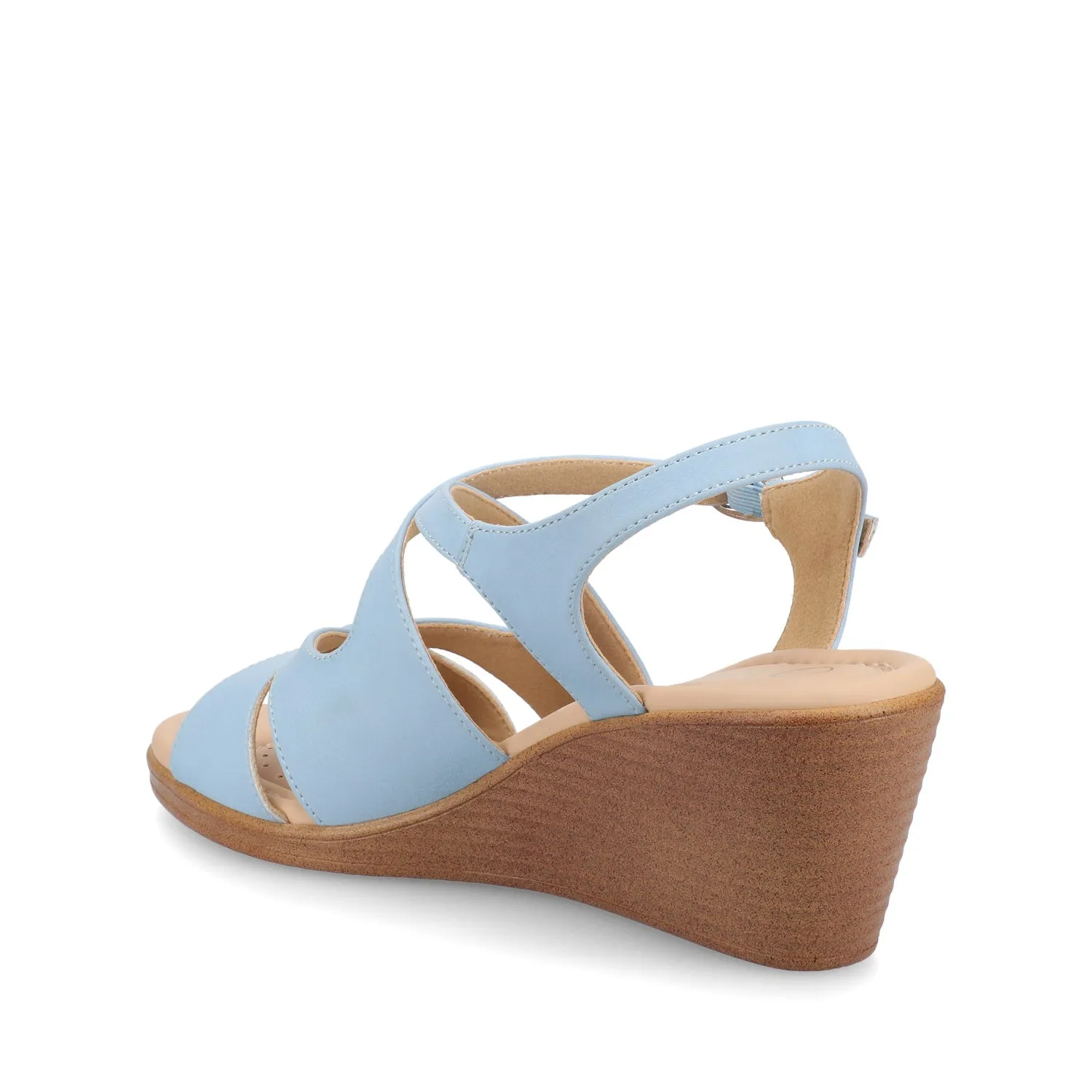 KEDZIEII ANKLE STRAP WEDGE SANDALS strap slim