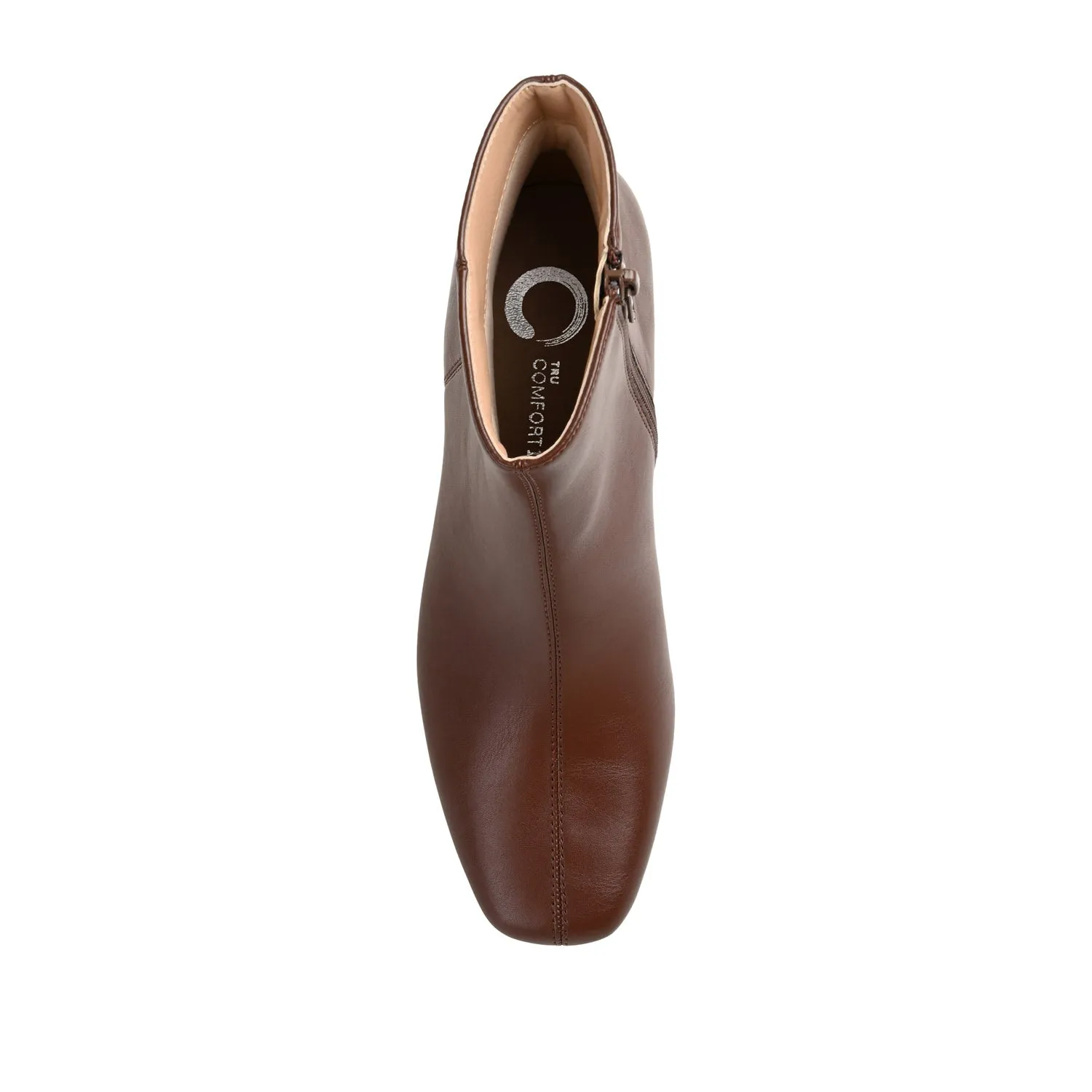 KELSSA POINTED TOE BOOTIES IN FAUX LEATHER snow charm