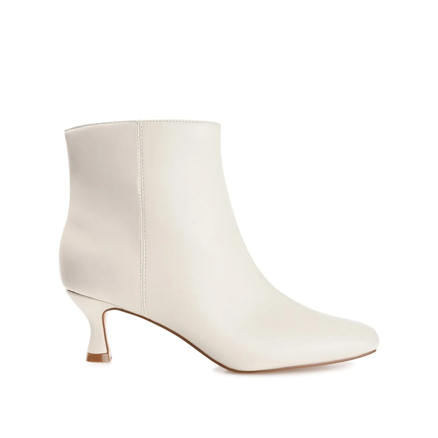 KELSSA POINTED TOE BOOTIES IN FAUX LEATHER snow charm