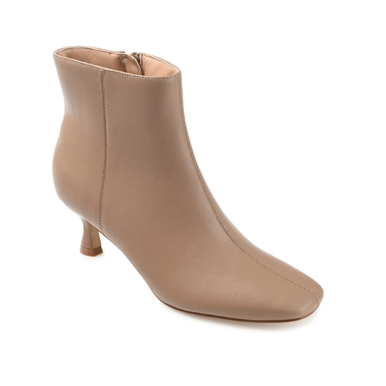 KELSSA POINTED TOE BOOTIES IN FAUX LEATHER snow charm