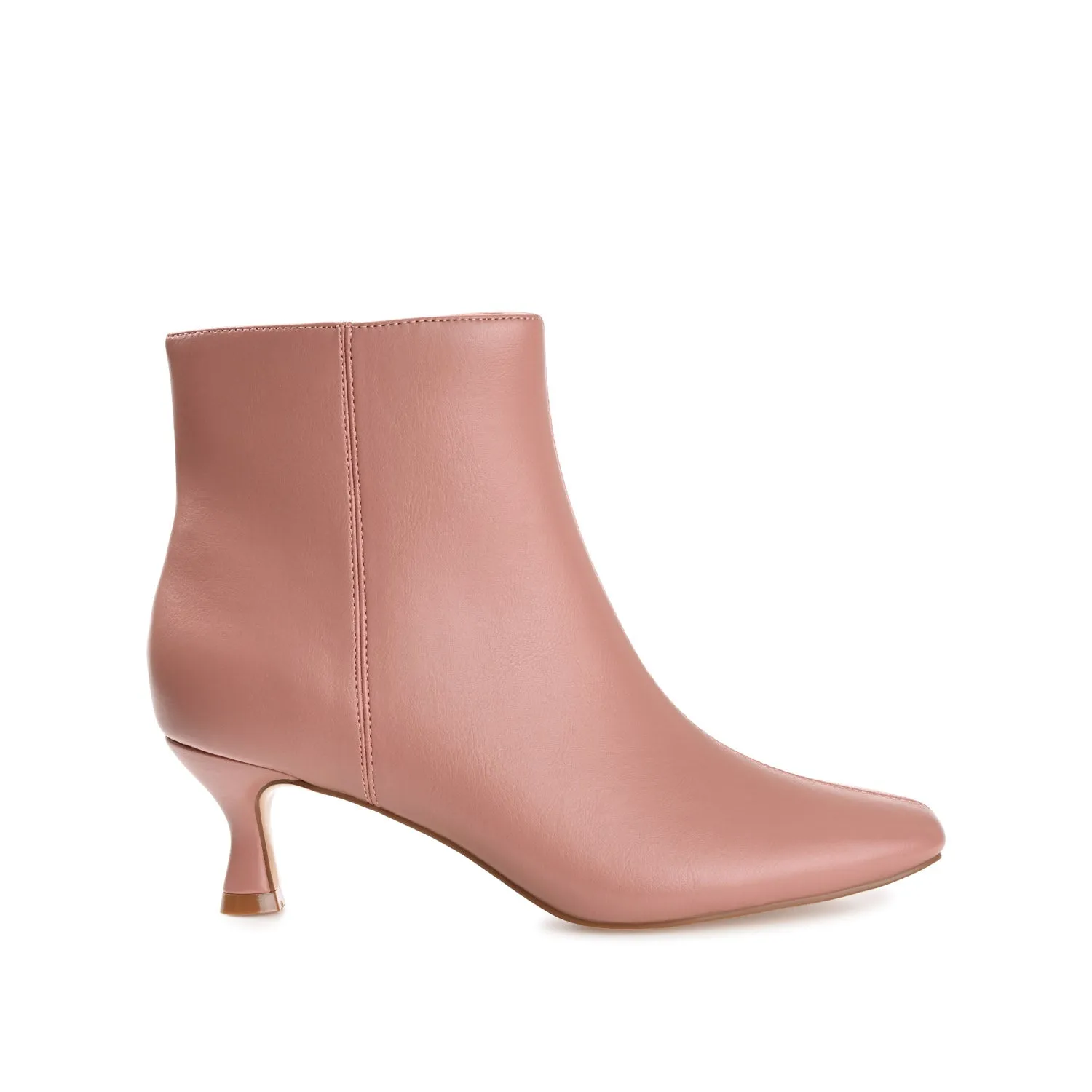 KELSSA POINTED TOE BOOTIES IN FAUX LEATHER snow charm