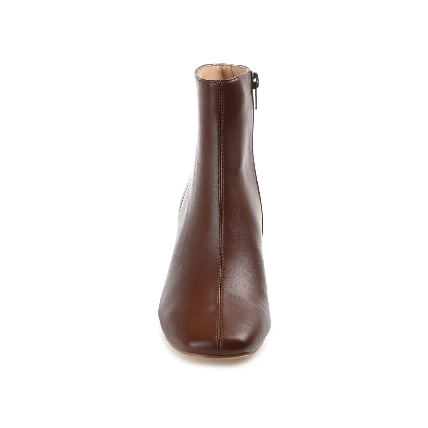 KELSSA POINTED TOE BOOTIES IN FAUX LEATHER snow charm