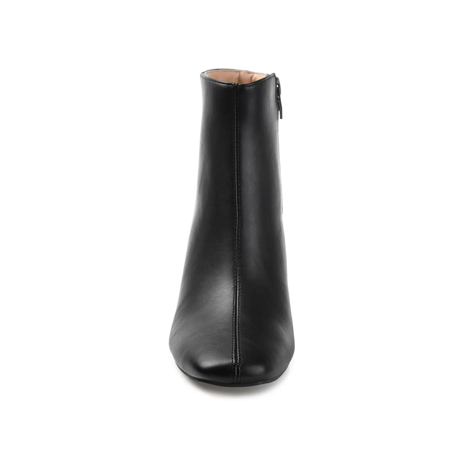 KELSSA POINTED TOE BOOTIES IN FAUX LEATHER snow charm