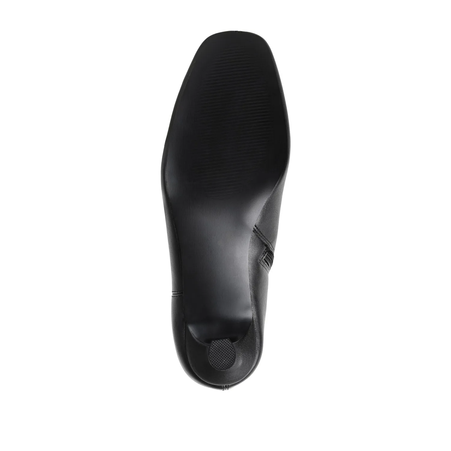 KELSSA POINTED TOE BOOTIES IN FAUX LEATHER snow charm