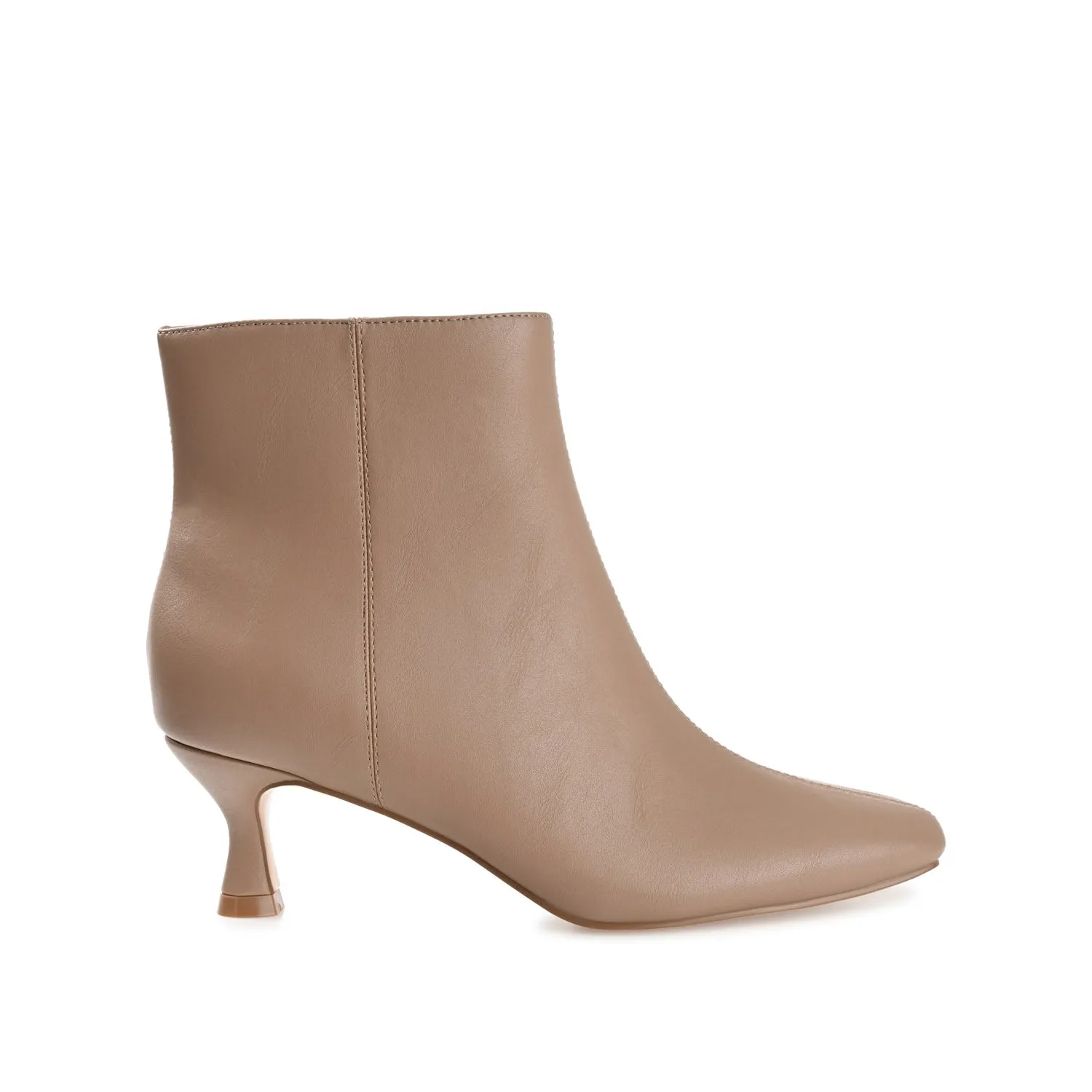 KELSSA POINTED TOE BOOTIES IN FAUX LEATHER snow charm
