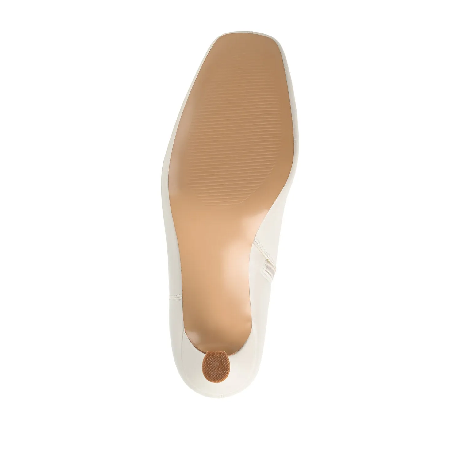 KELSSA POINTED TOE BOOTIES IN FAUX LEATHER snow charm
