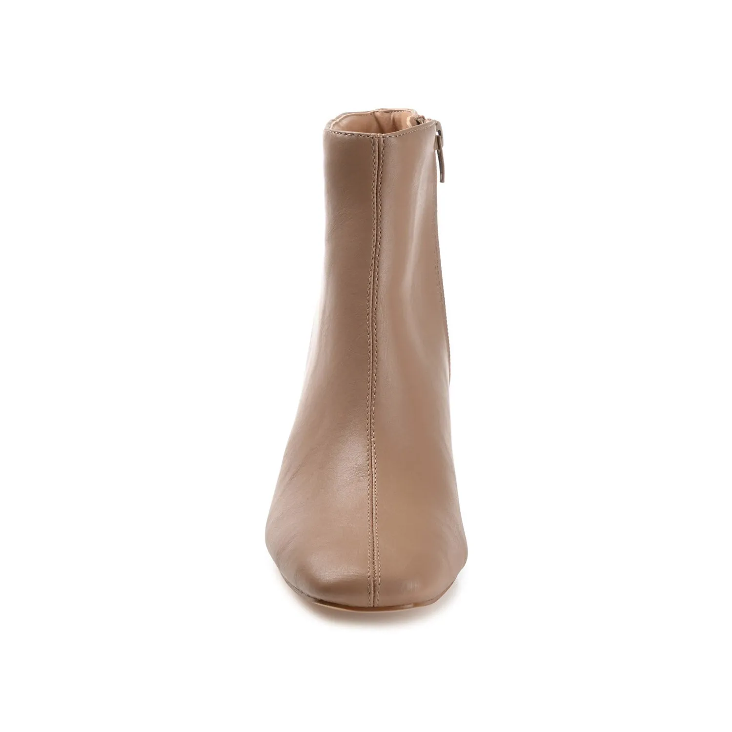 KELSSA POINTED TOE BOOTIES IN FAUX LEATHER snow charm
