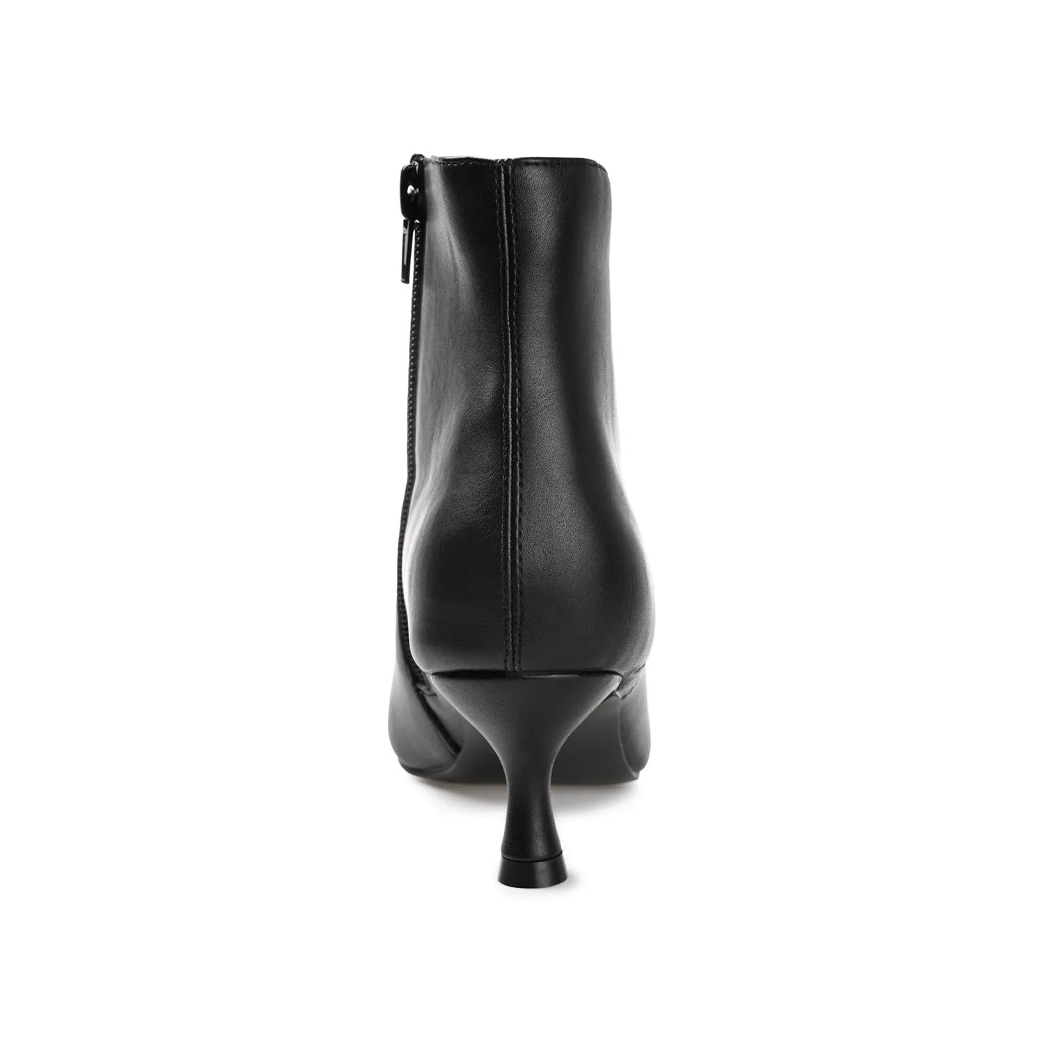 KELSSA POINTED TOE BOOTIES IN FAUX LEATHER snow charm