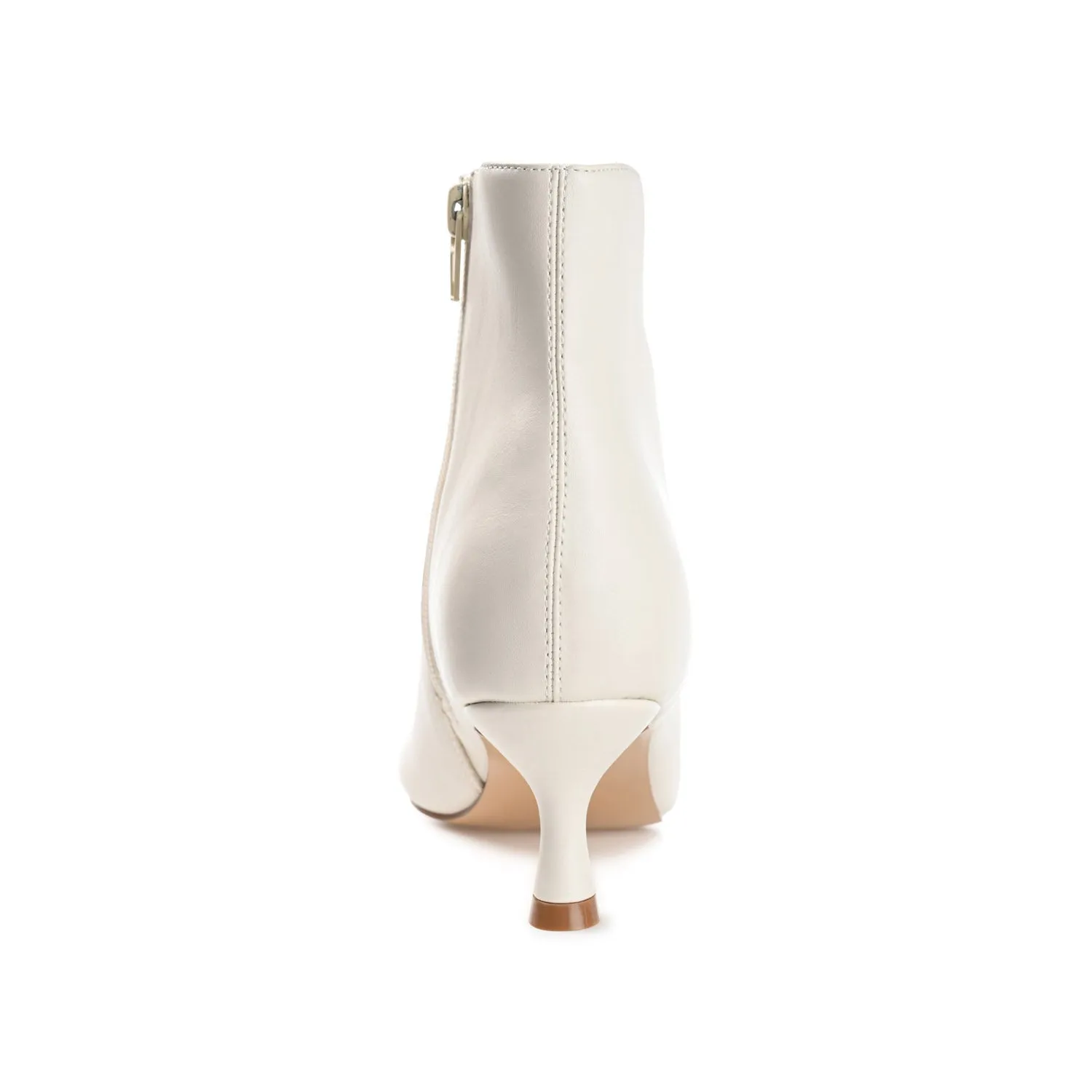KELSSA POINTED TOE BOOTIES IN FAUX LEATHER snow charm
