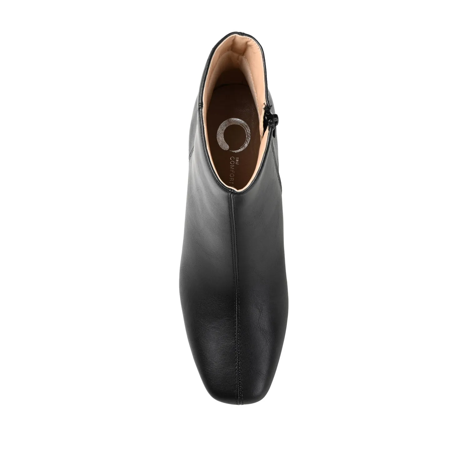 KELSSA POINTED TOE BOOTIES IN FAUX LEATHER snow charm