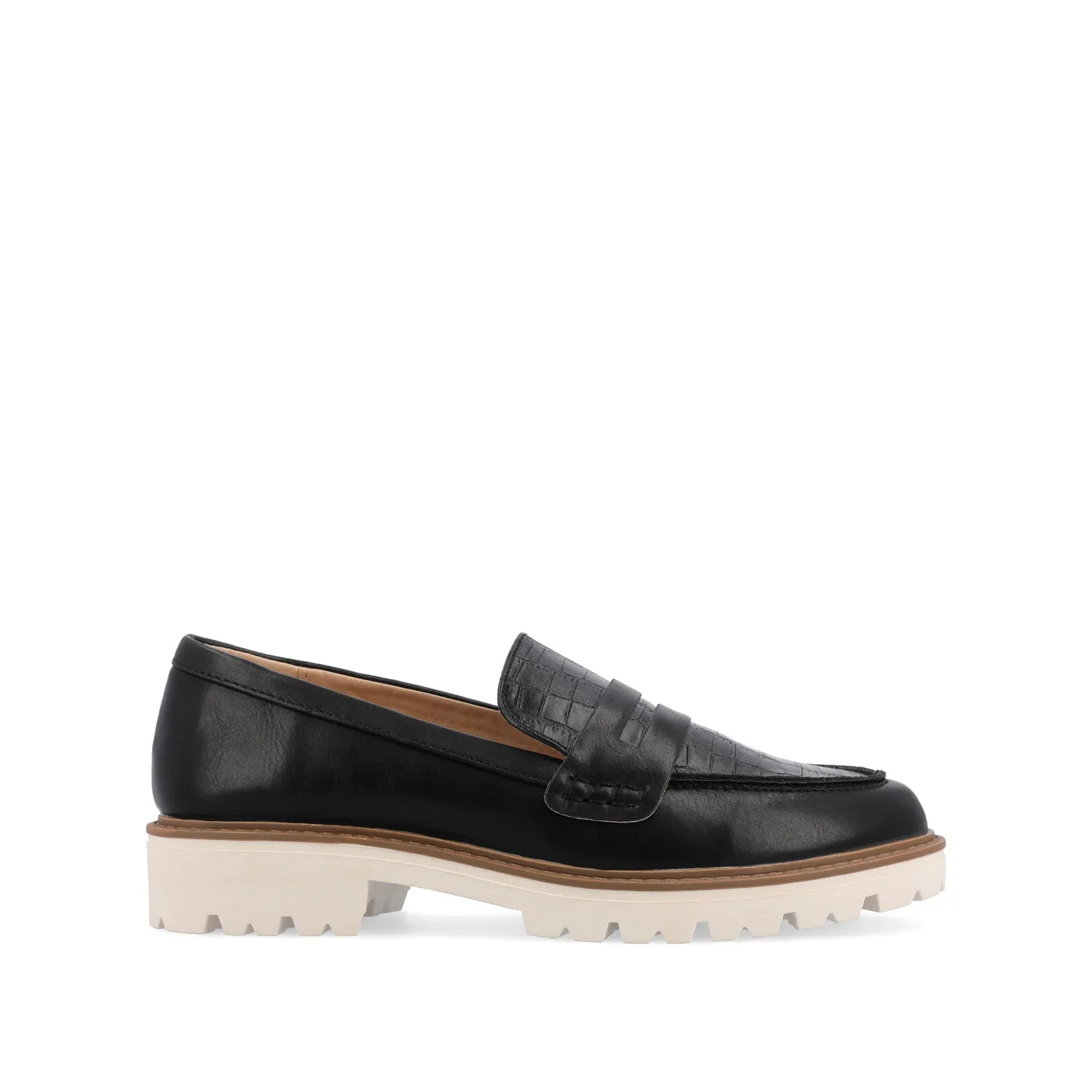 KENLY LOAFER FLATS IN FAUX LEATHER eco pick