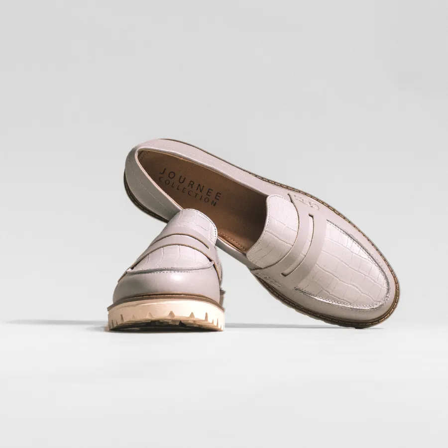 KENLY LOAFER FLATS IN FAUX LEATHER eco pick
