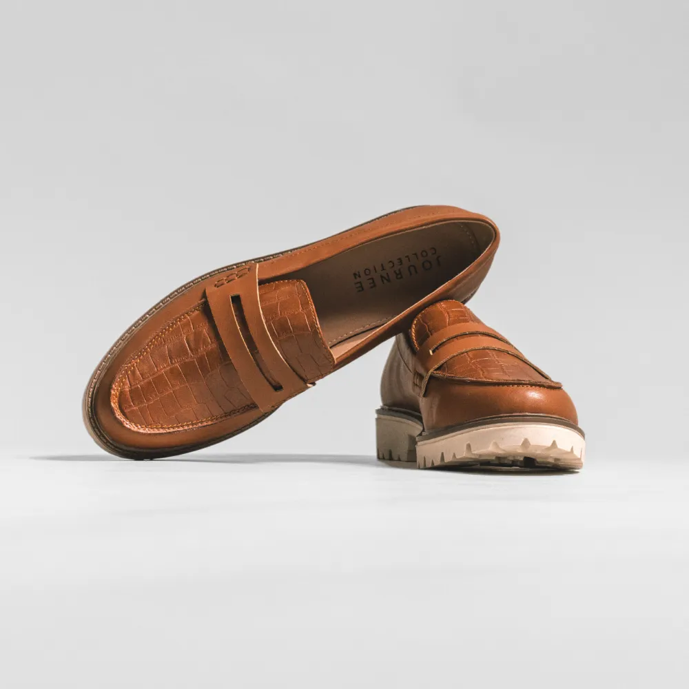 KENLY LOAFER FLATS IN FAUX LEATHER eco pick