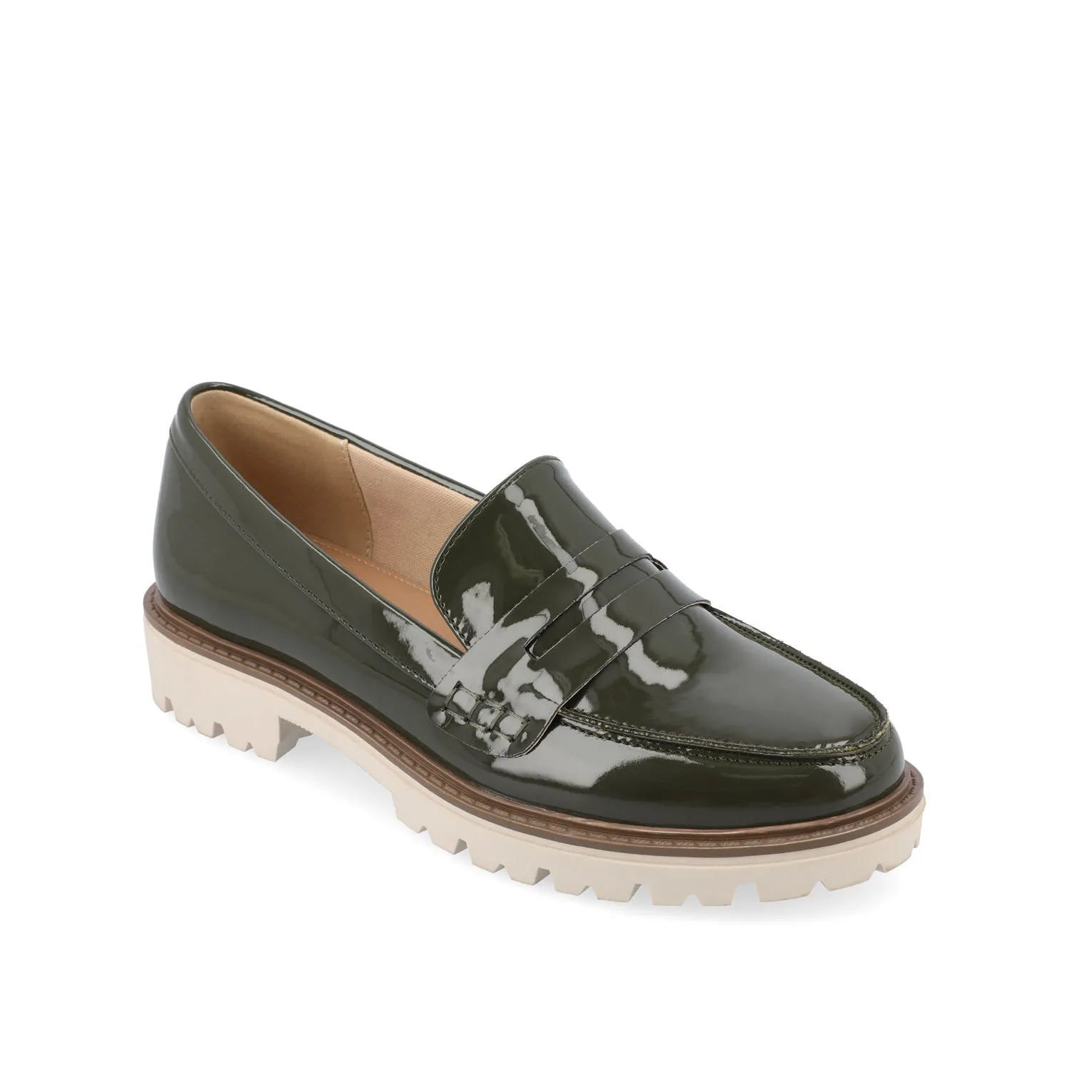 KENLY LOAFER FLATS IN FAUX LEATHER eco pick