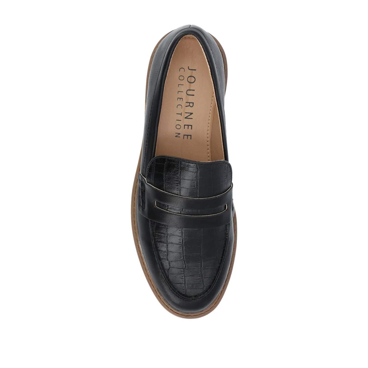 KENLY LOAFER FLATS IN FAUX LEATHER eco pick
