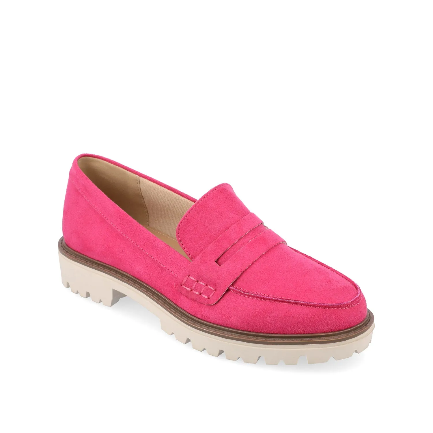 KENLY LOAFER FLATS IN FAUX SUEDE petite size