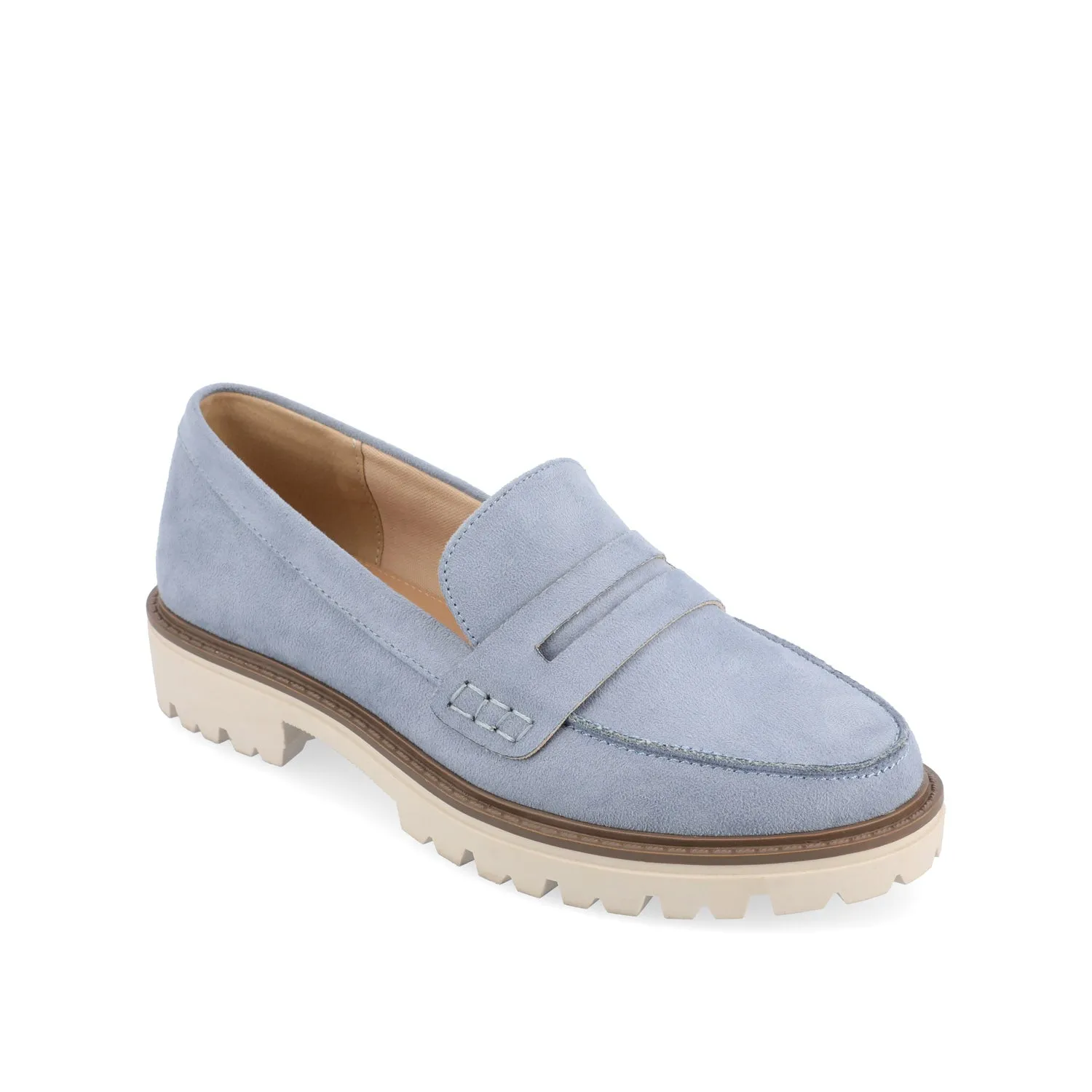 KENLY LOAFER FLATS IN FAUX SUEDE petite size