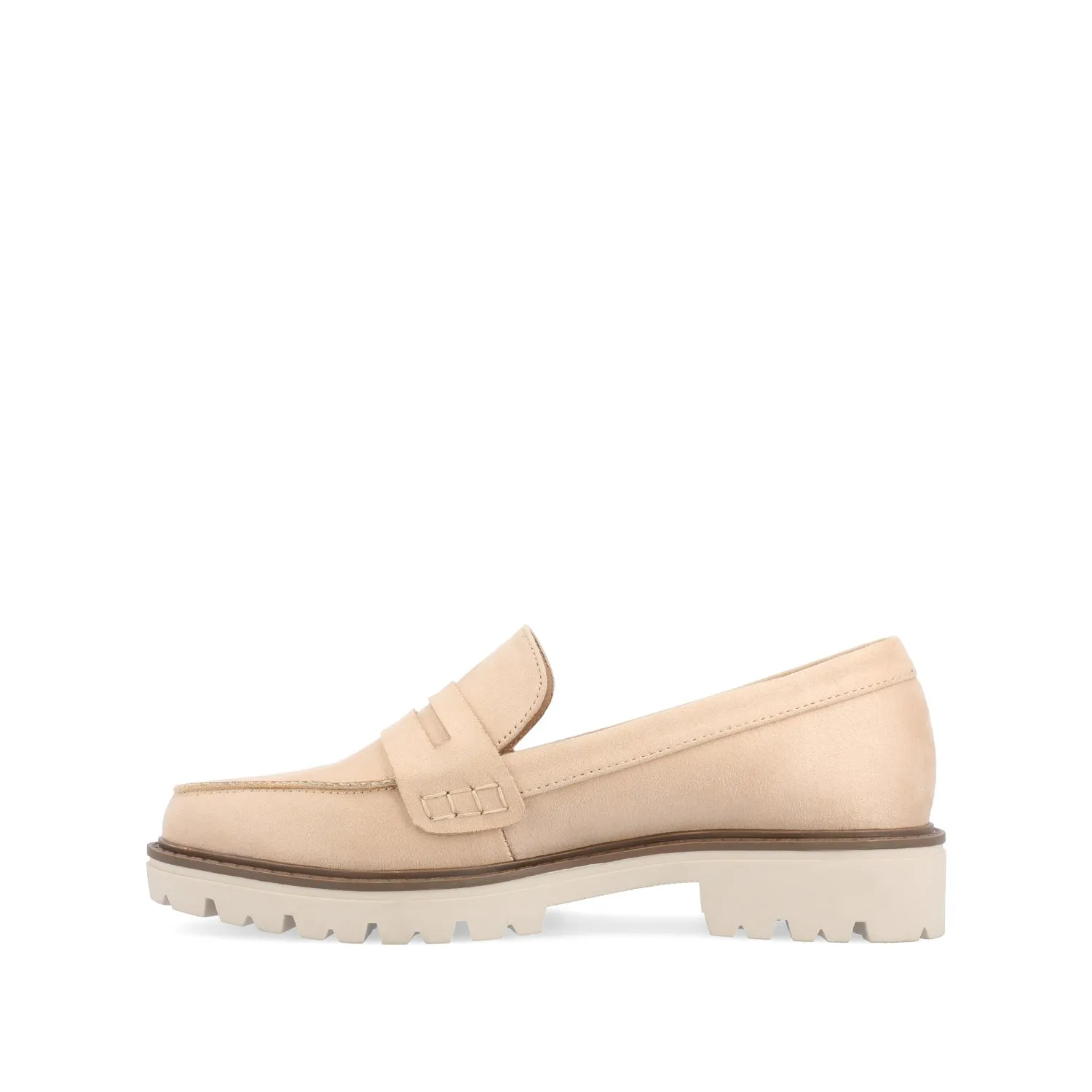 KENLY LOAFER FLATS IN FAUX SUEDE petite size