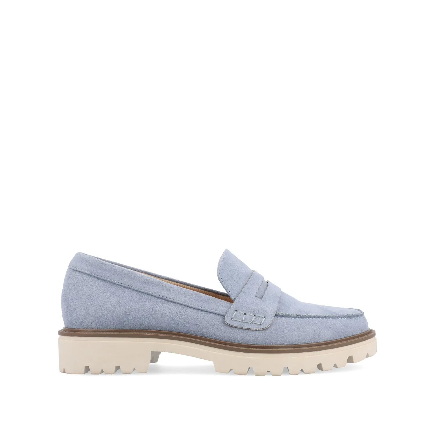 KENLY LOAFER FLATS IN FAUX SUEDE petite size