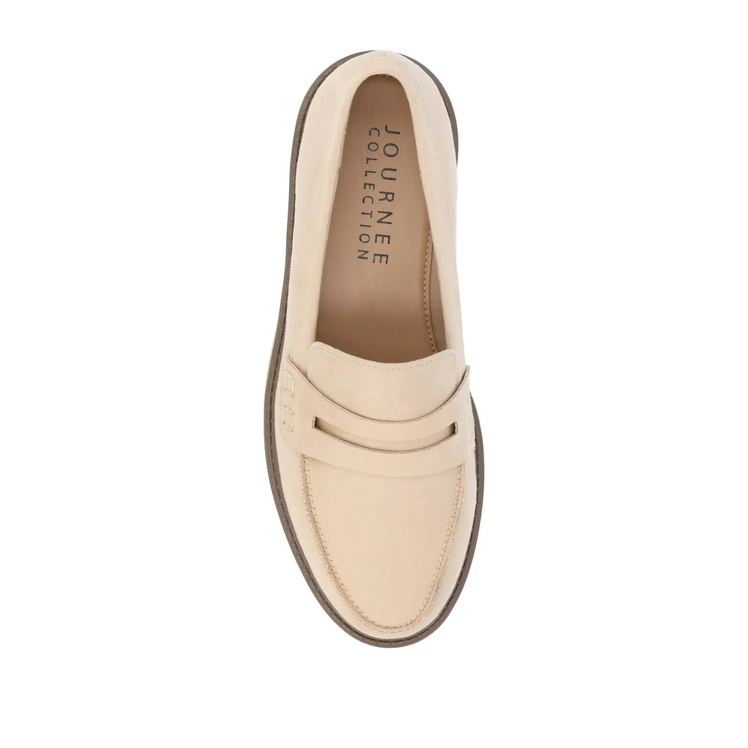 KENLY LOAFER FLATS IN FAUX SUEDE petite size
