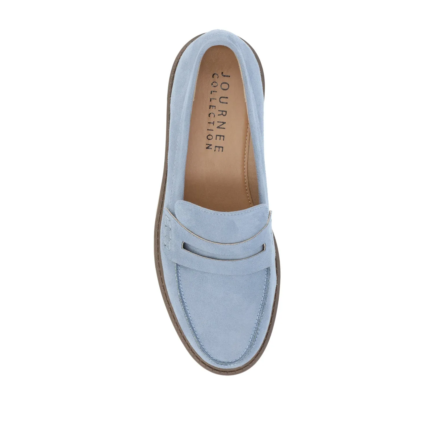 KENLY LOAFER FLATS IN FAUX SUEDE petite size