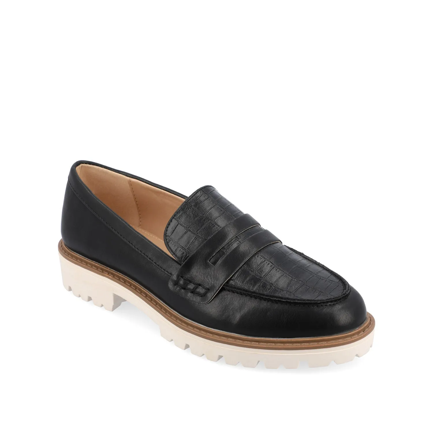 KENLY LOAFER FLATS IN SNAKE blush pink