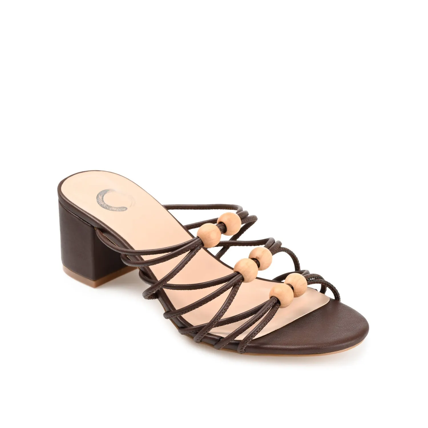 KENNADI BLOCK HEELED MULTI STRAP SANDALS bare joy