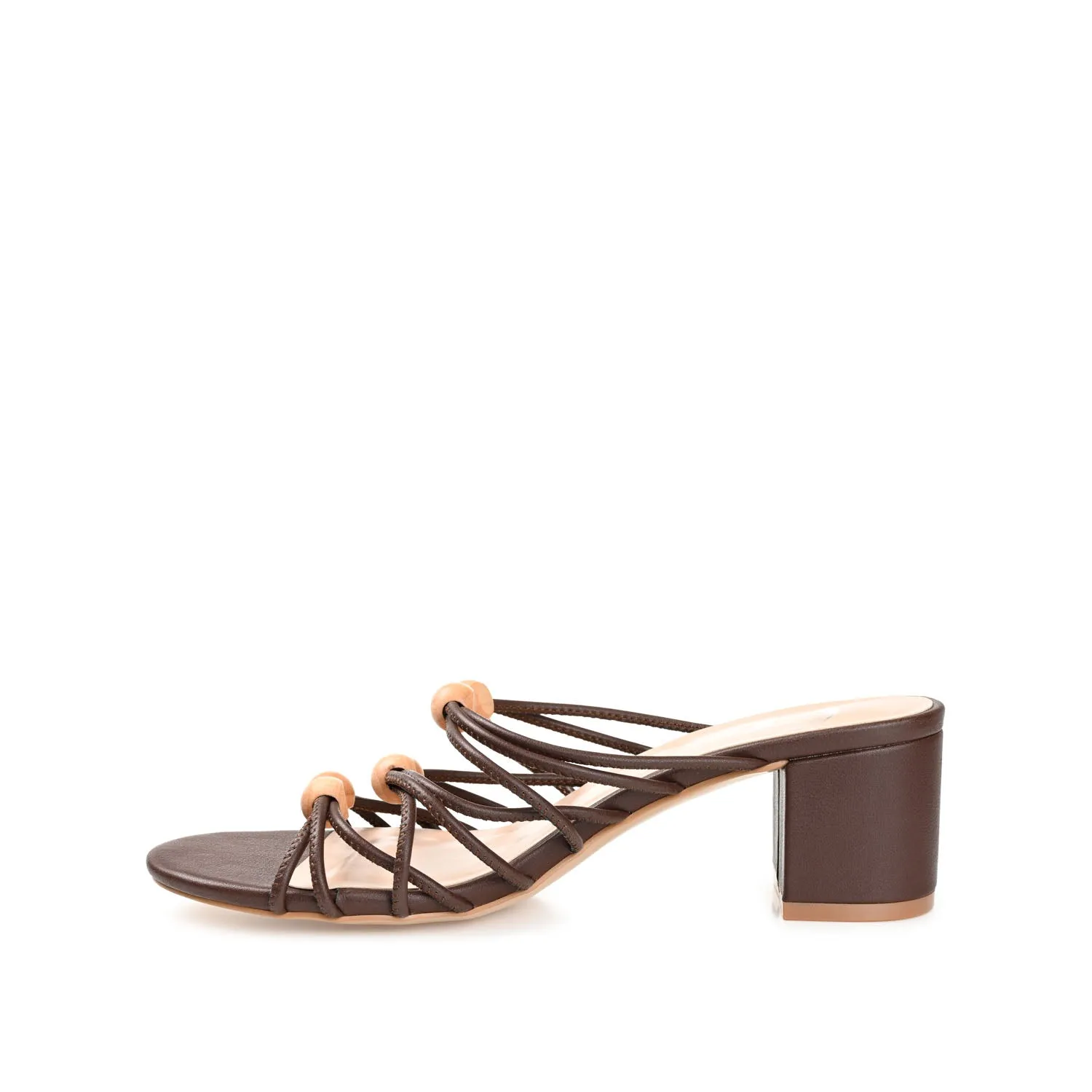 KENNADI BLOCK HEELED MULTI STRAP SANDALS bare joy