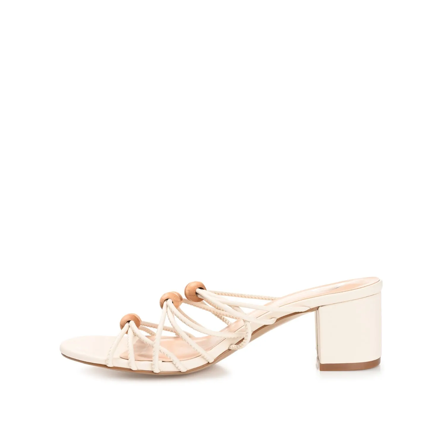 KENNADI BLOCK HEELED MULTI STRAP SANDALS bare joy