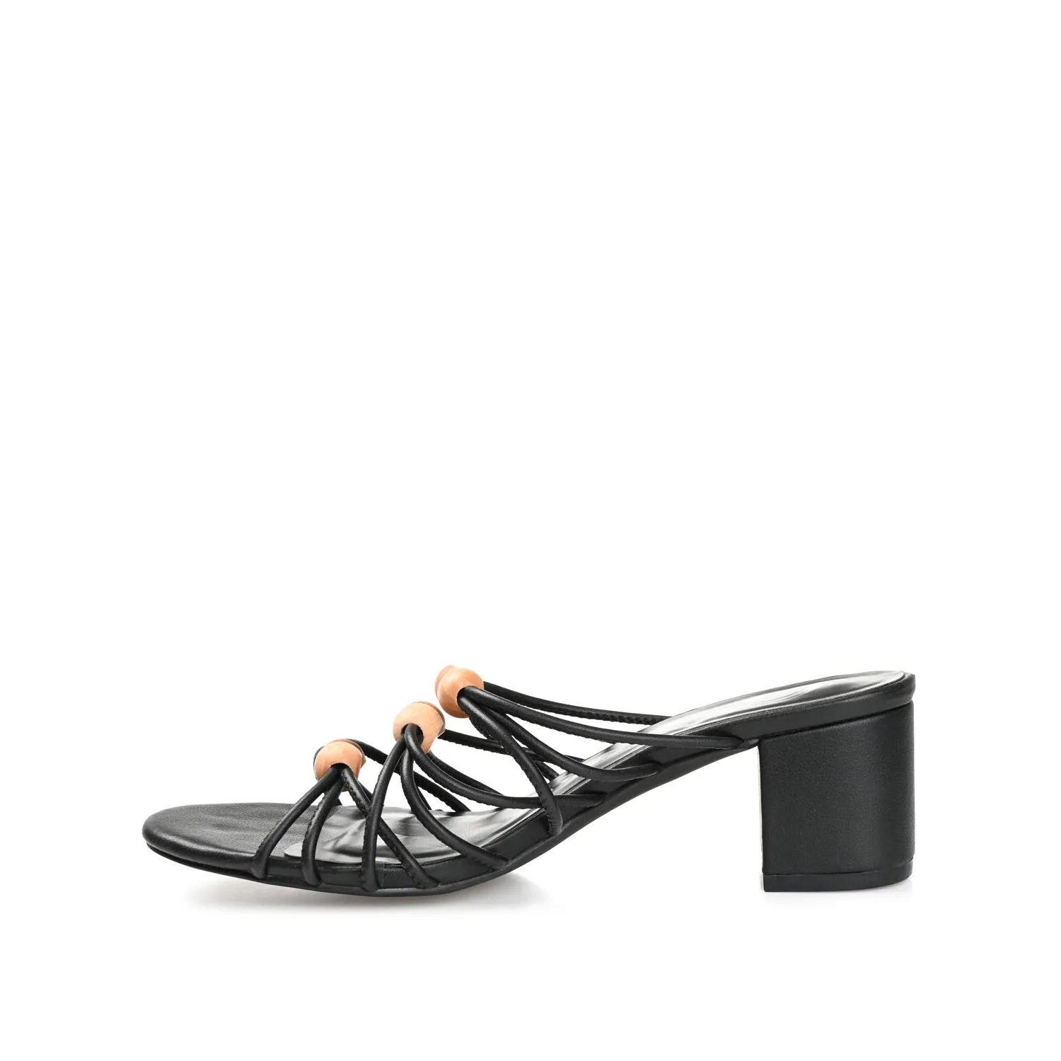 KENNADI BLOCK HEELED MULTI STRAP SANDALS bare joy