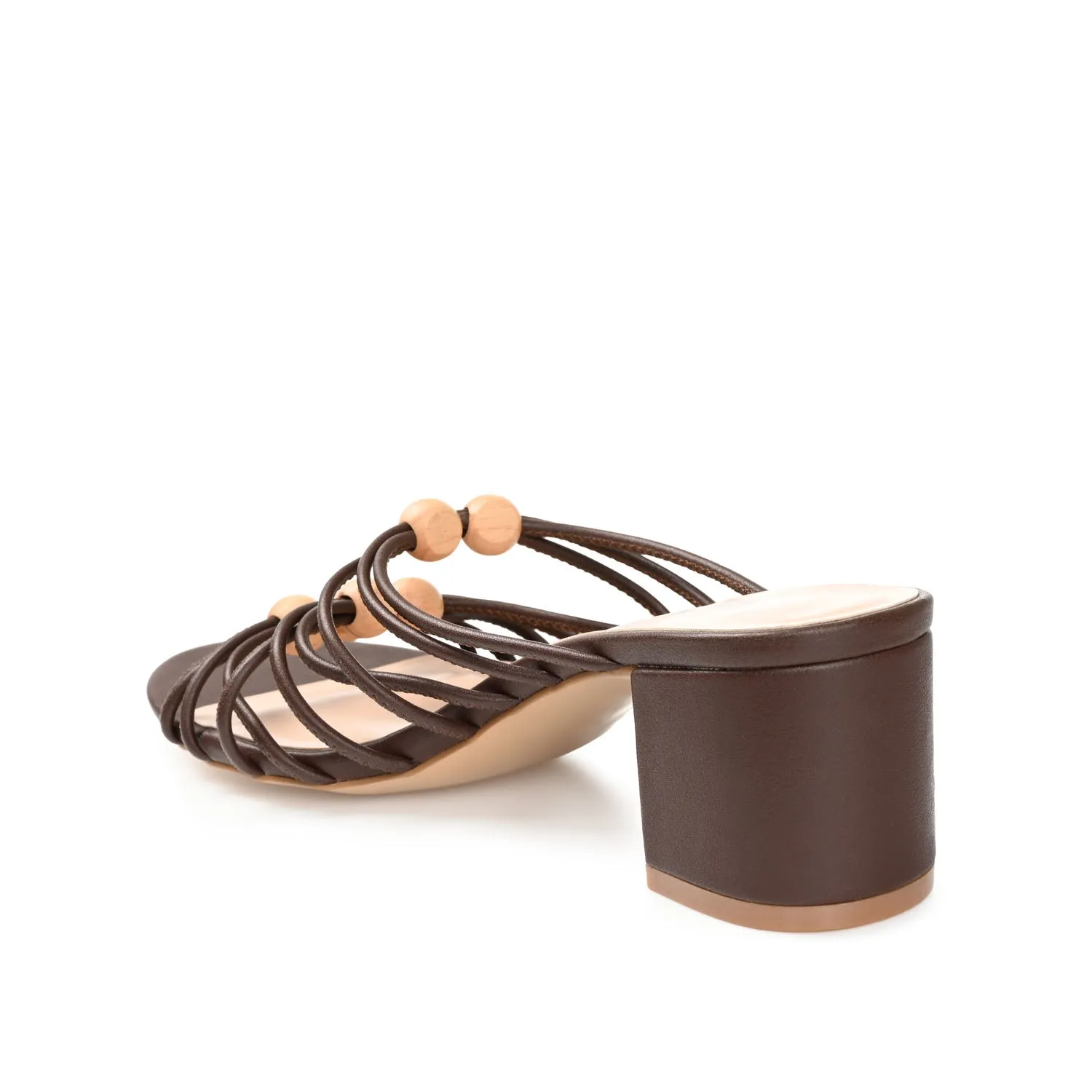 KENNADI BLOCK HEELED MULTI STRAP SANDALS bare joy