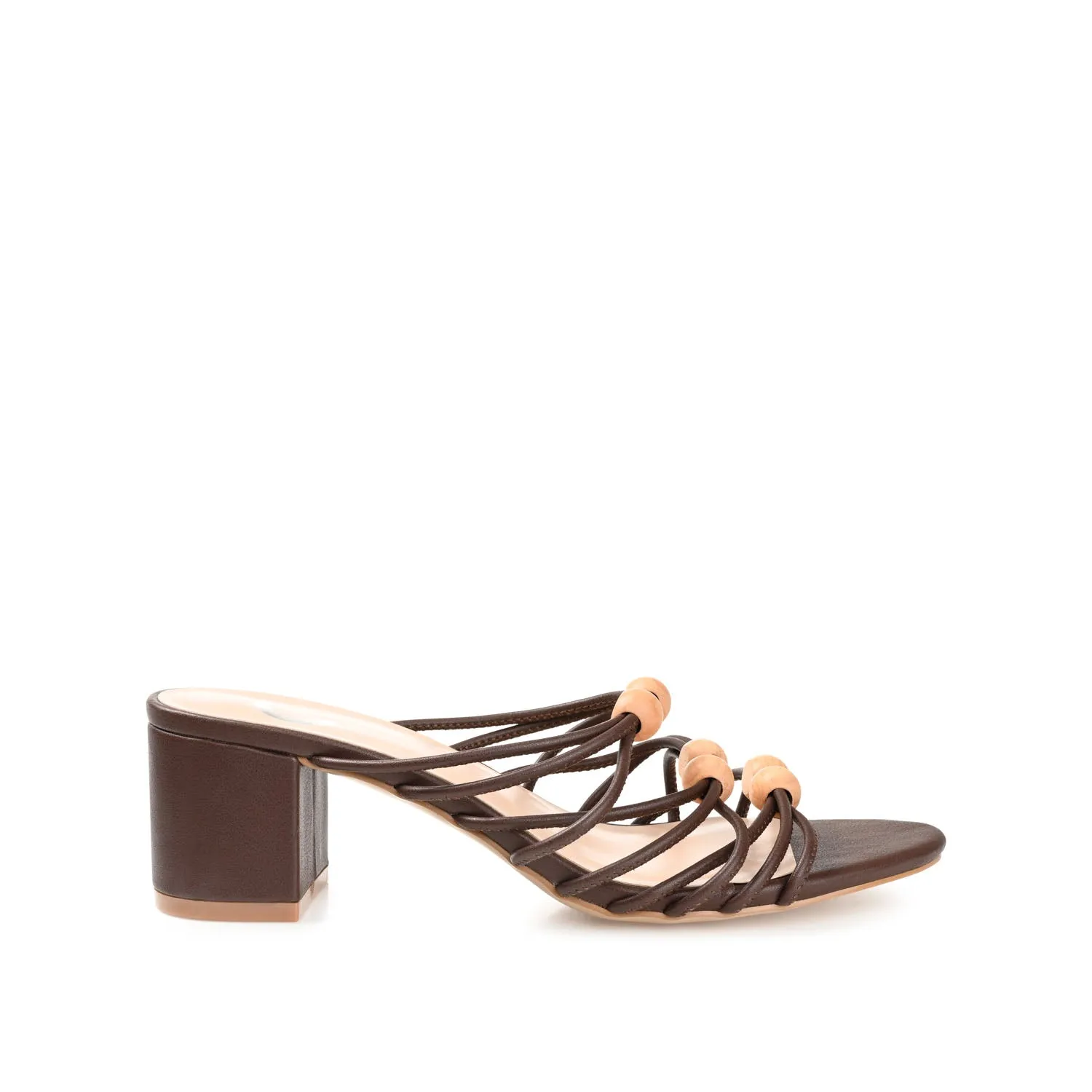KENNADI BLOCK HEELED MULTI STRAP SANDALS bare joy