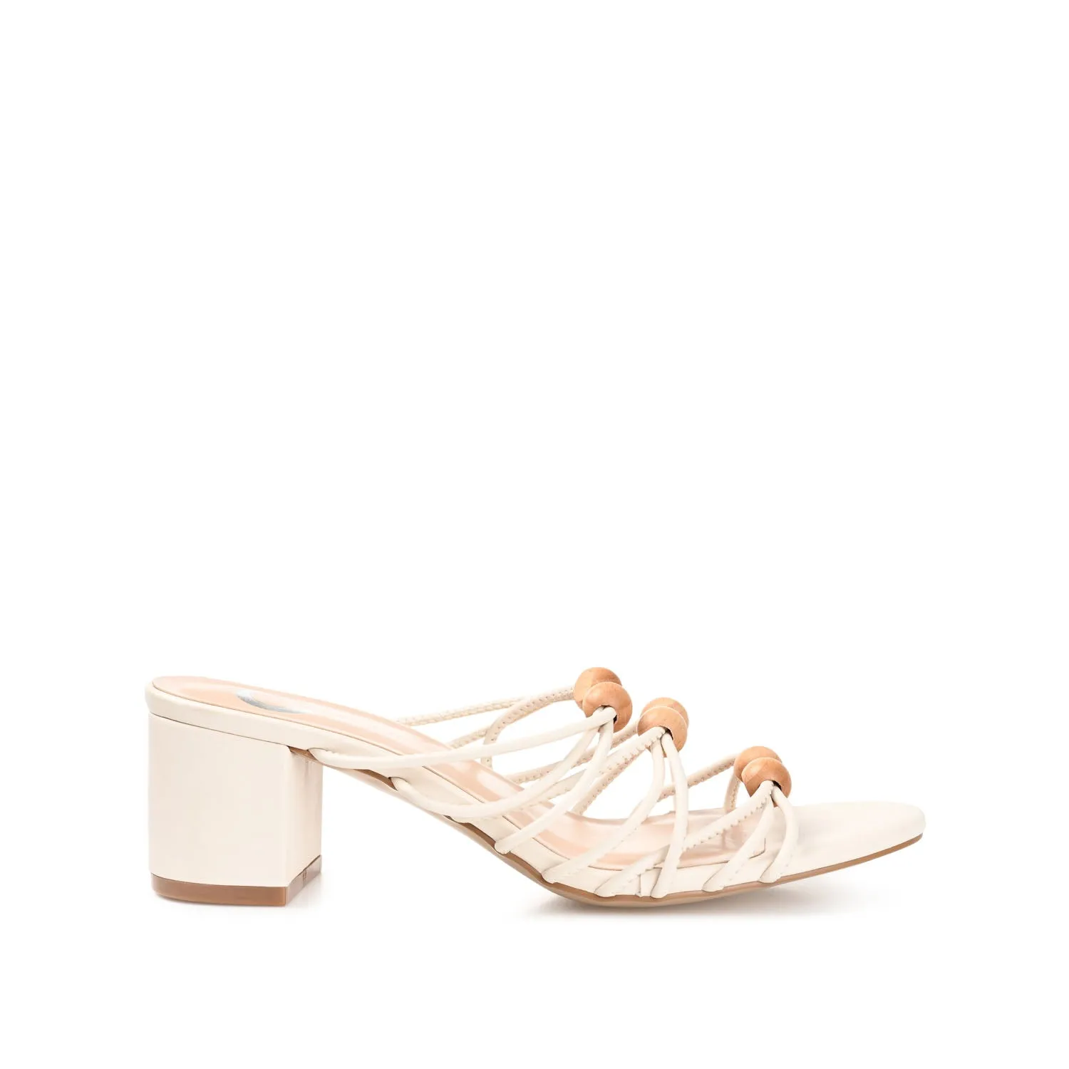 KENNADI BLOCK HEELED MULTI STRAP SANDALS bare joy