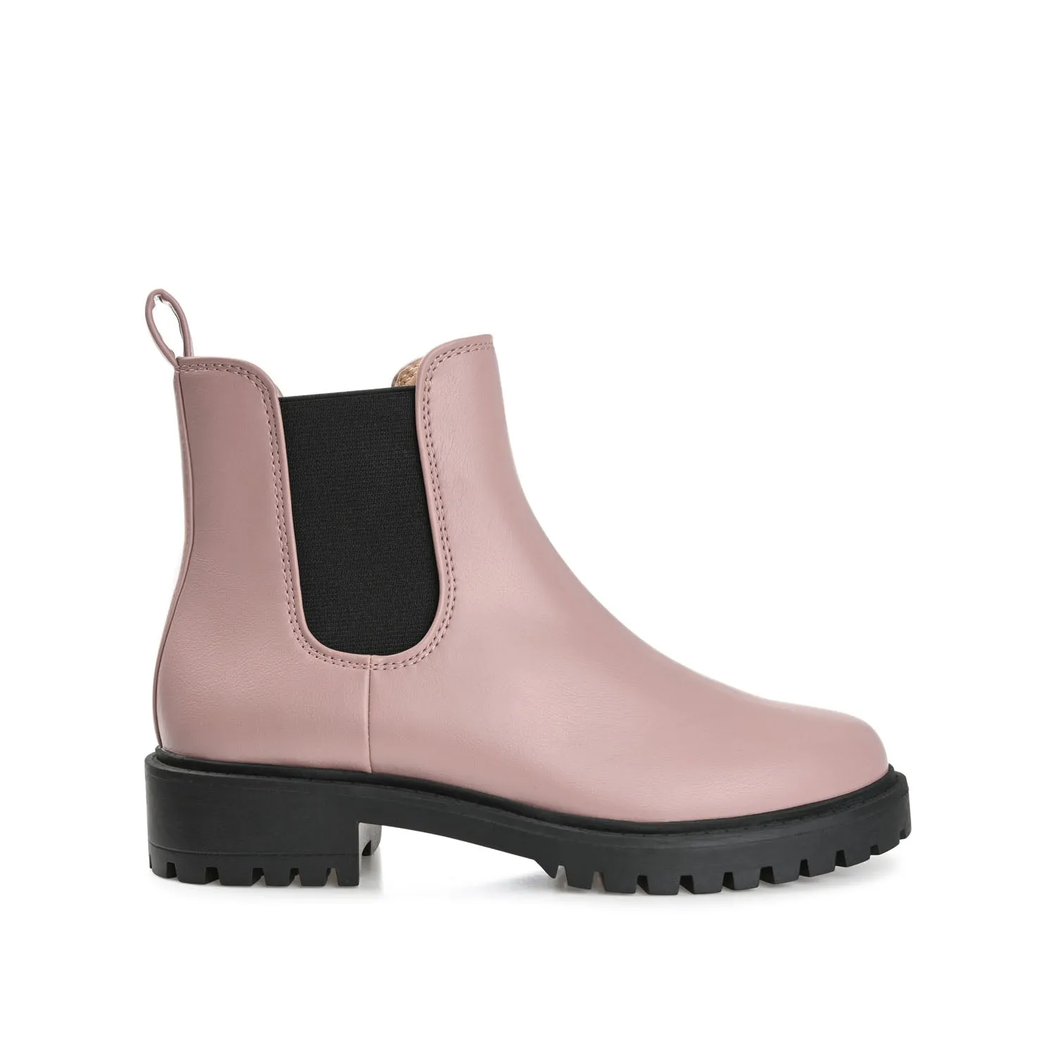 KENOVA CHELSEA BOOTIES IN FAUX LEATHER wind block