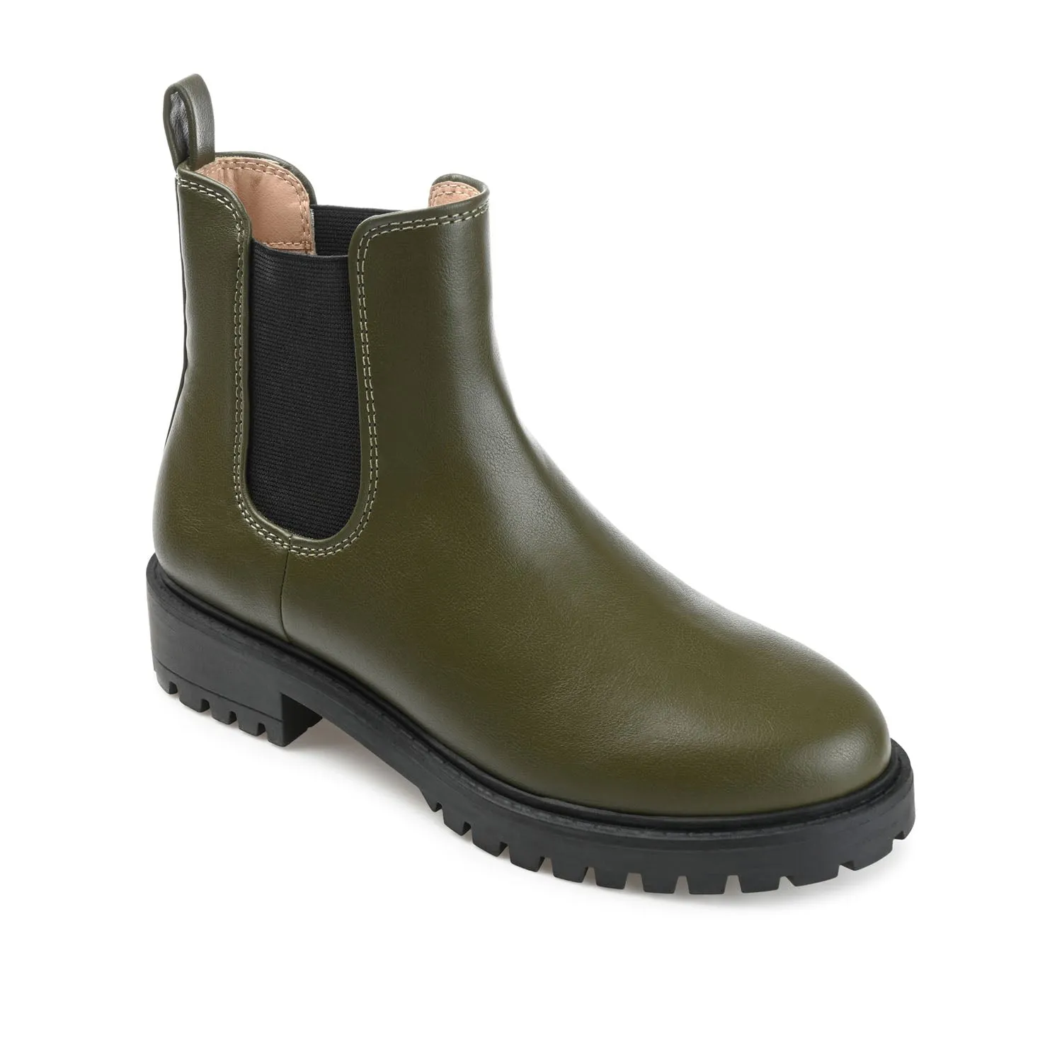KENOVA CHELSEA BOOTIES IN FAUX LEATHER wind block