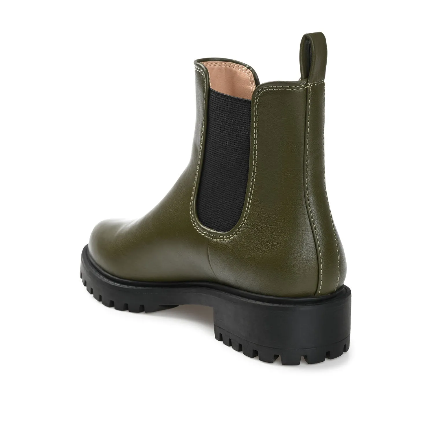 KENOVA CHELSEA BOOTIES IN FAUX LEATHER wind block