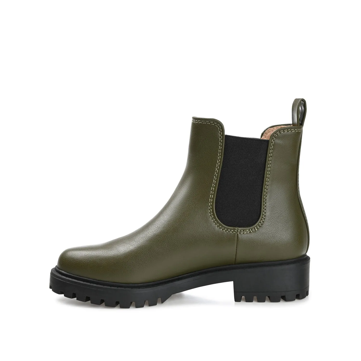 KENOVA CHELSEA BOOTIES IN FAUX LEATHER wind block