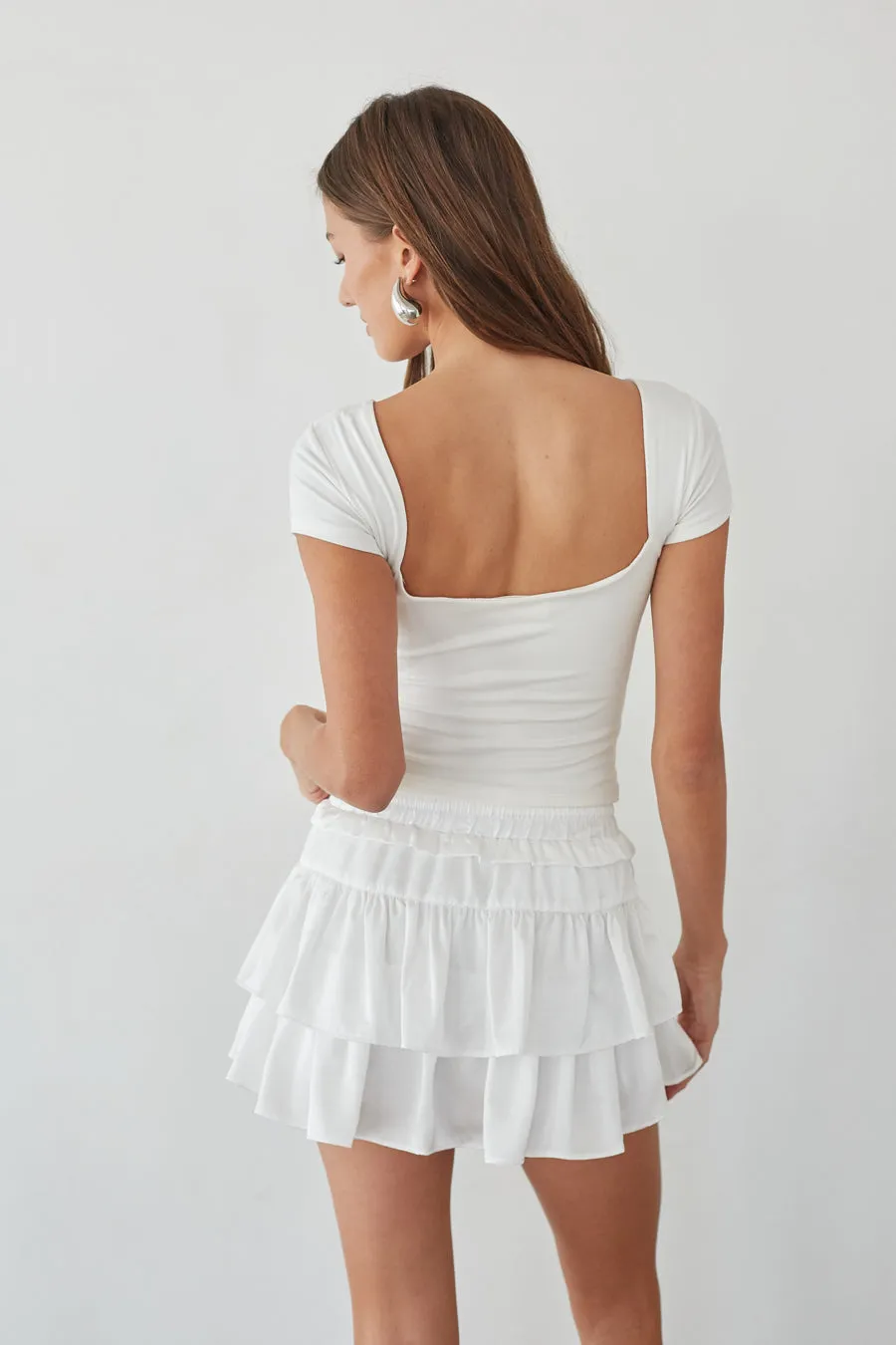 Kirby Ruffle Micro Mini Skort basic staple