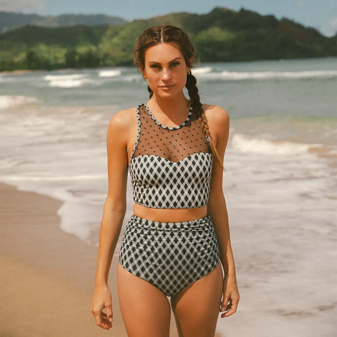 Kona Ruched High-Waisted Bottoms water sport