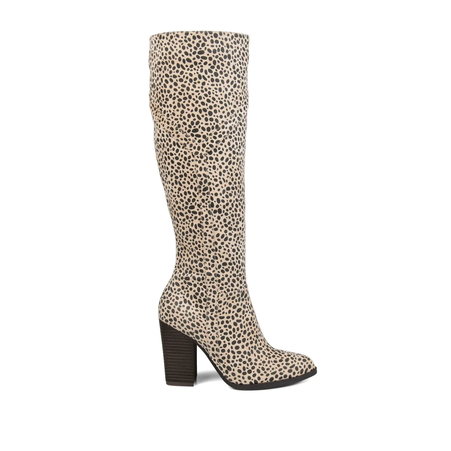 KYLLIE KNEE HIGH BOOTS IN FAUX SUEDE festival field